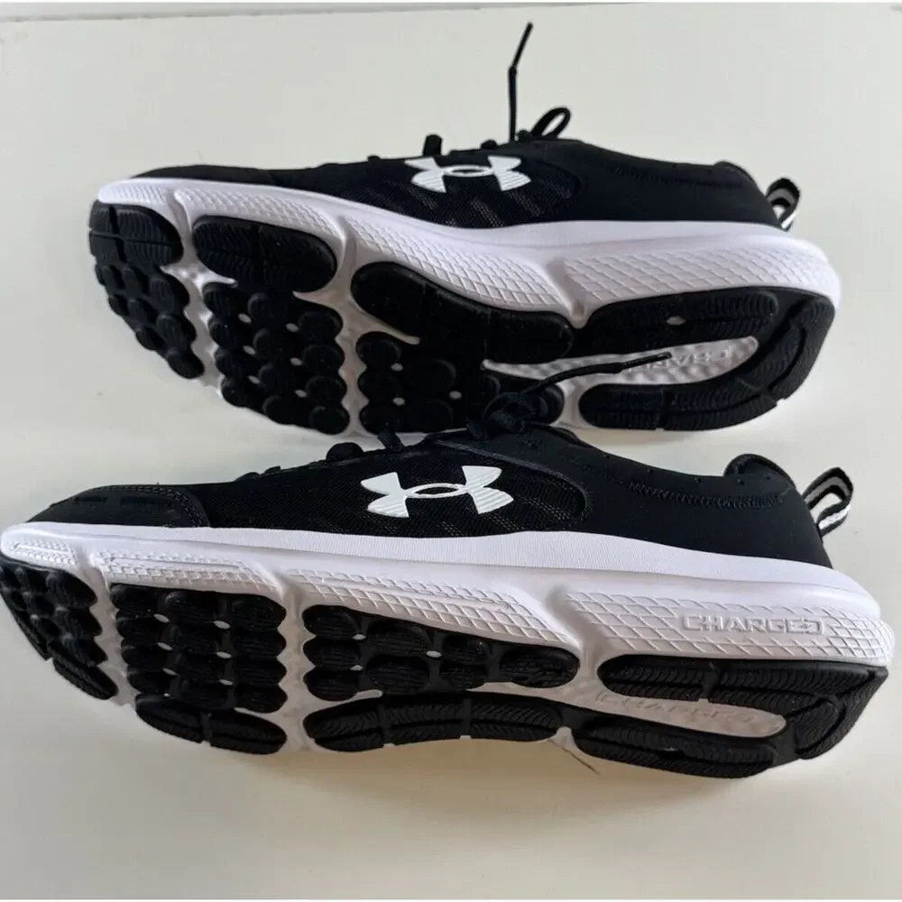 Under Armour Charged Assert 10 Running Sneakers, Black & White, Sz: 10.5, 71-04 - Picture 10 of 16